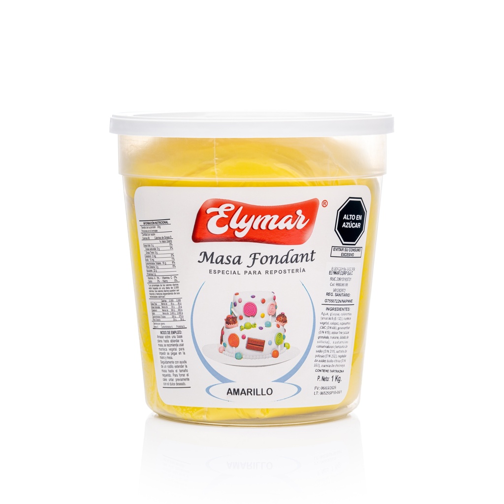Fondant Amarillo x 1 kg