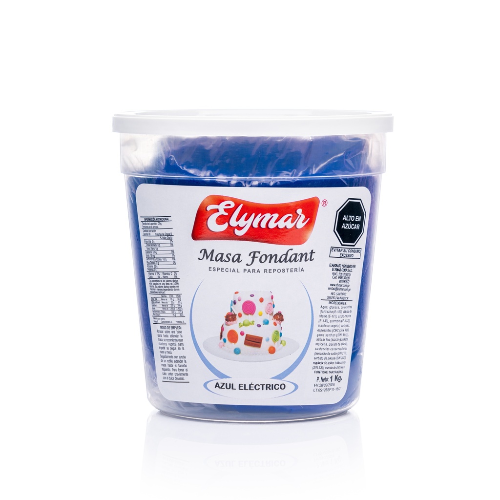 Fondant Azul Eléctrico x 1 kg