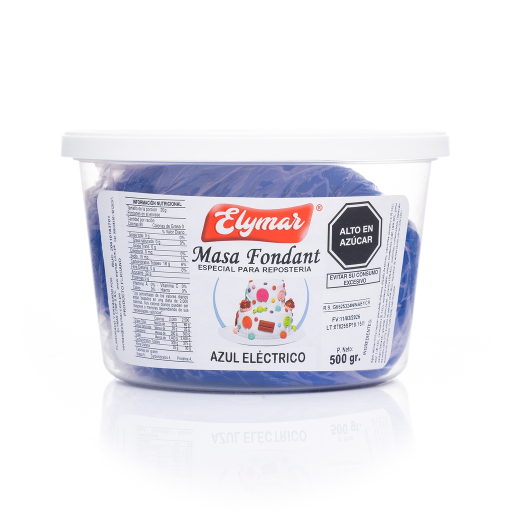 Fondant Azul Eléctrico x 500 g