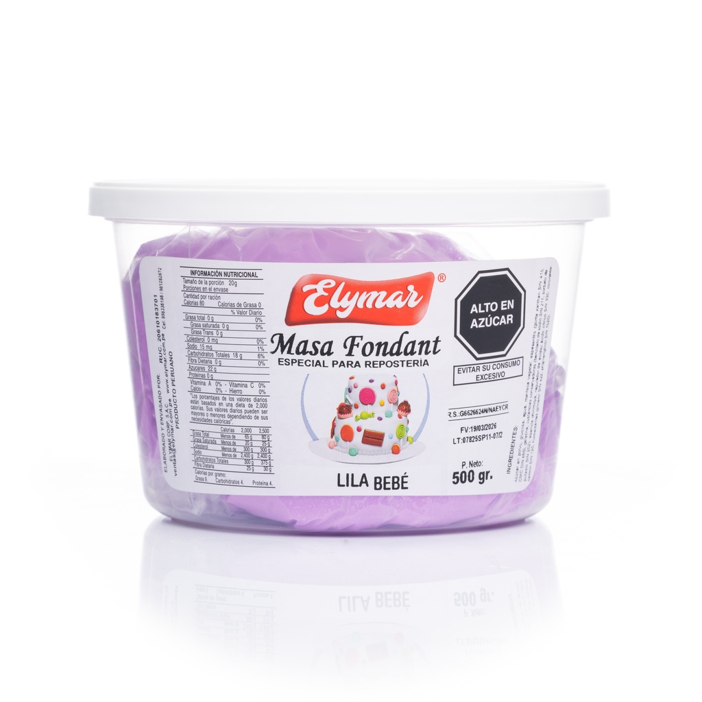 Fondant Lila Bebe x 500 g
