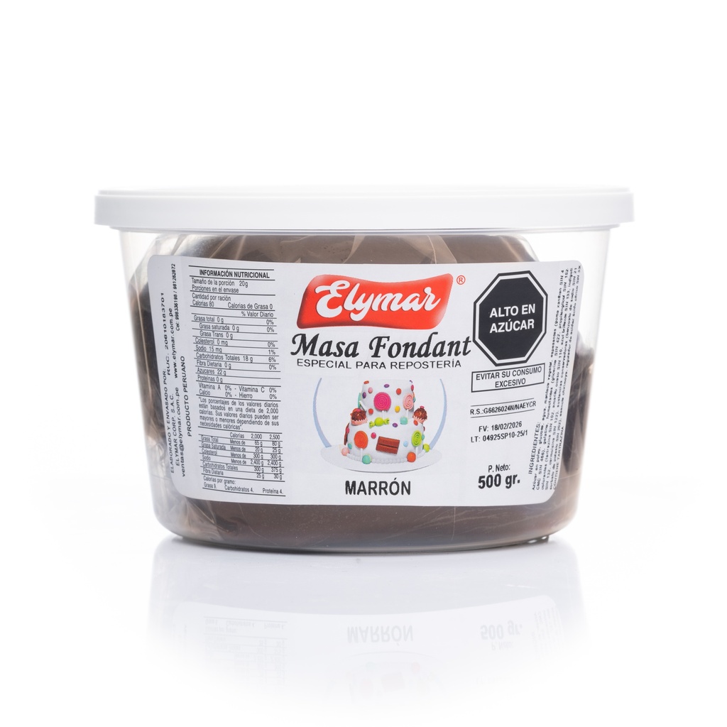 Fondant Marrón x 500 g