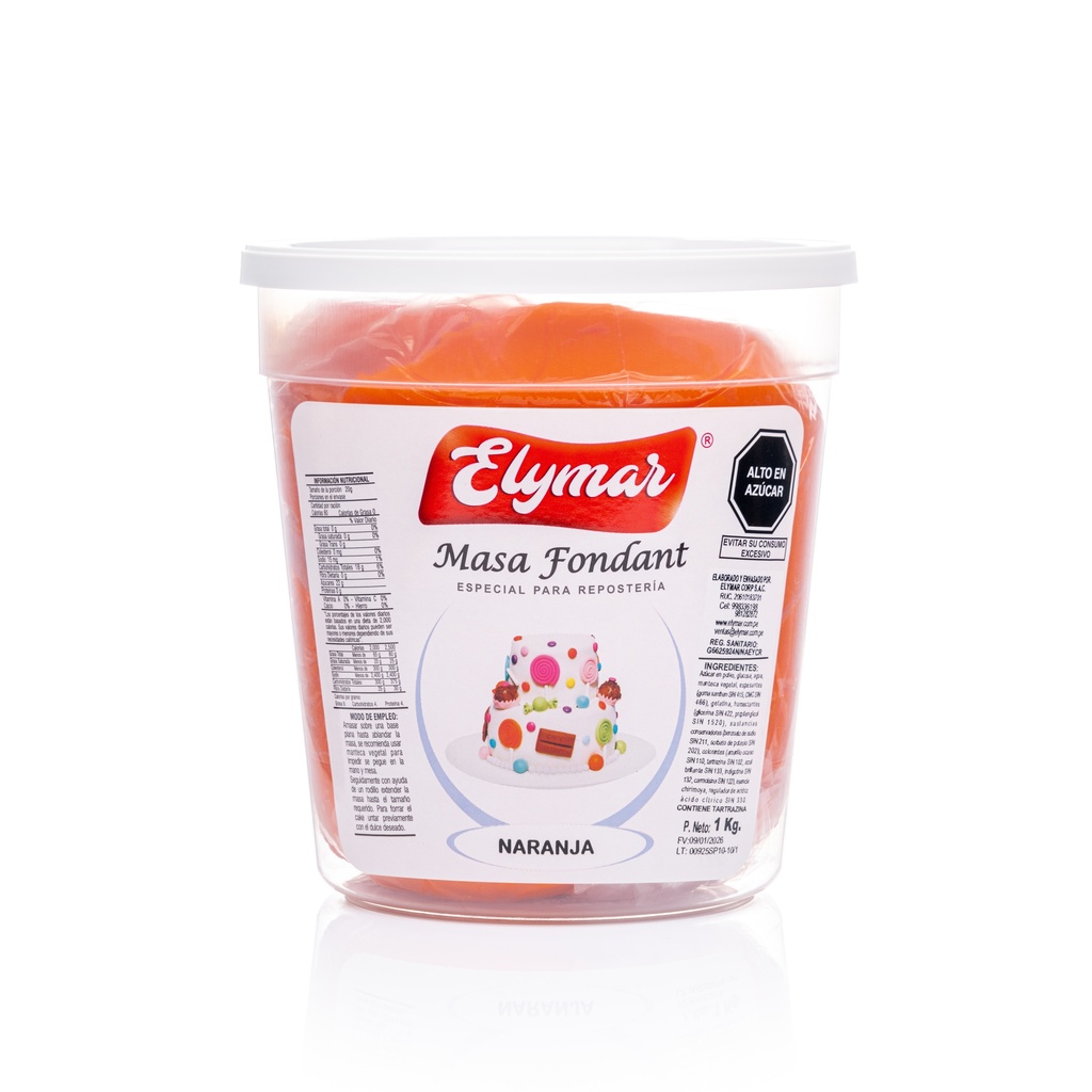 Fondant Naranja x 1 kg