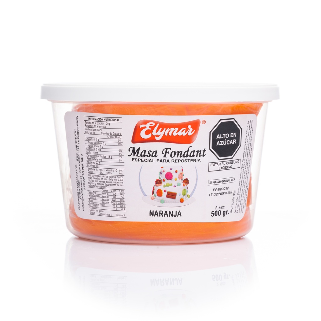 Fondant Naranja x 500 g