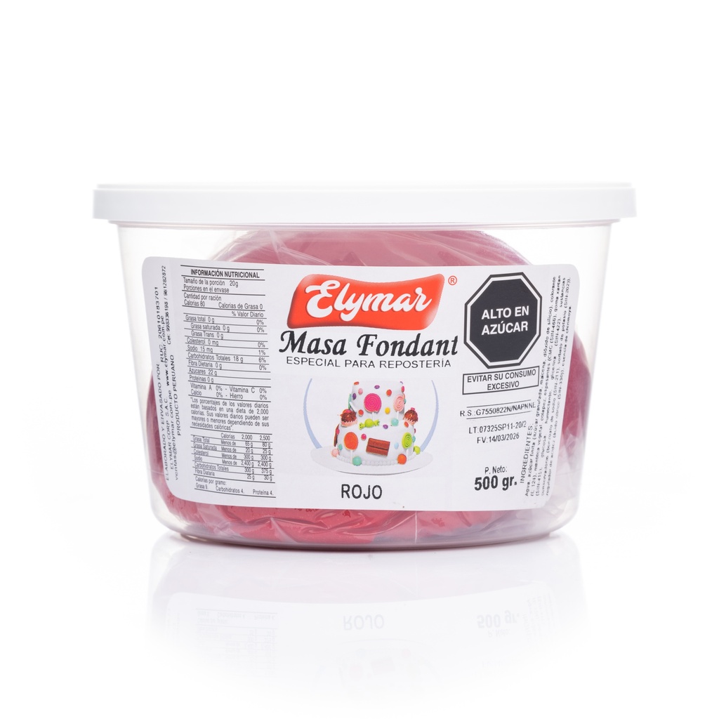 Fondant Rojo x 500 g