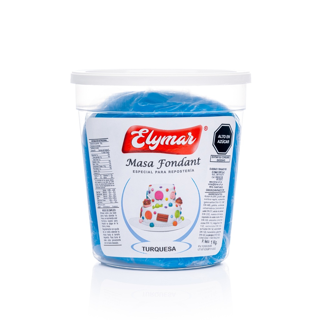 Fondant Turquesa x 1 kg
