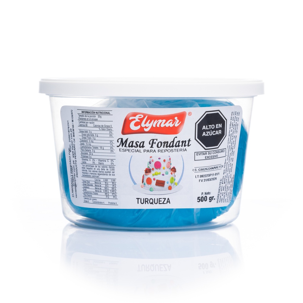 Fondant Turquesa x 500 g