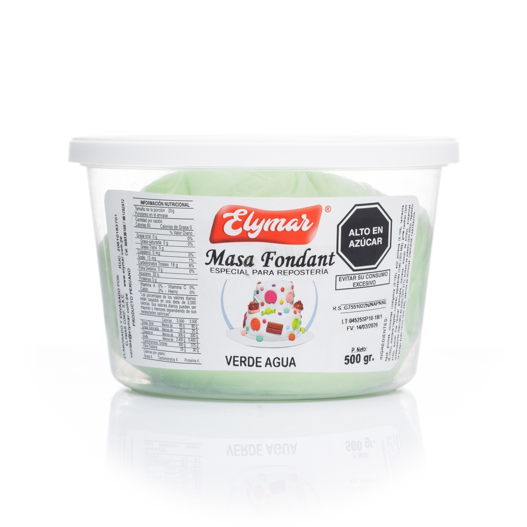Fondant Verde Agua x 500 g