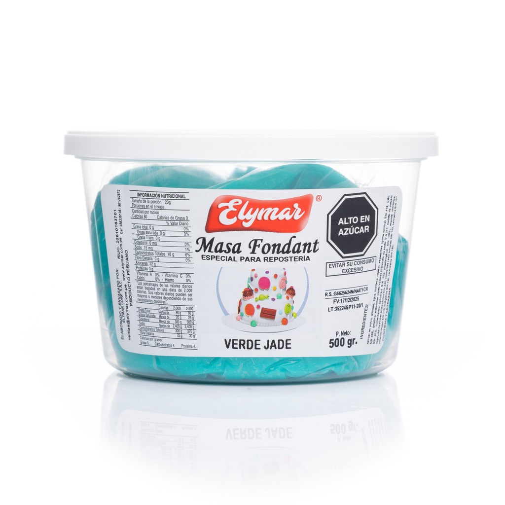 Fondant Verde Jade x 500 g