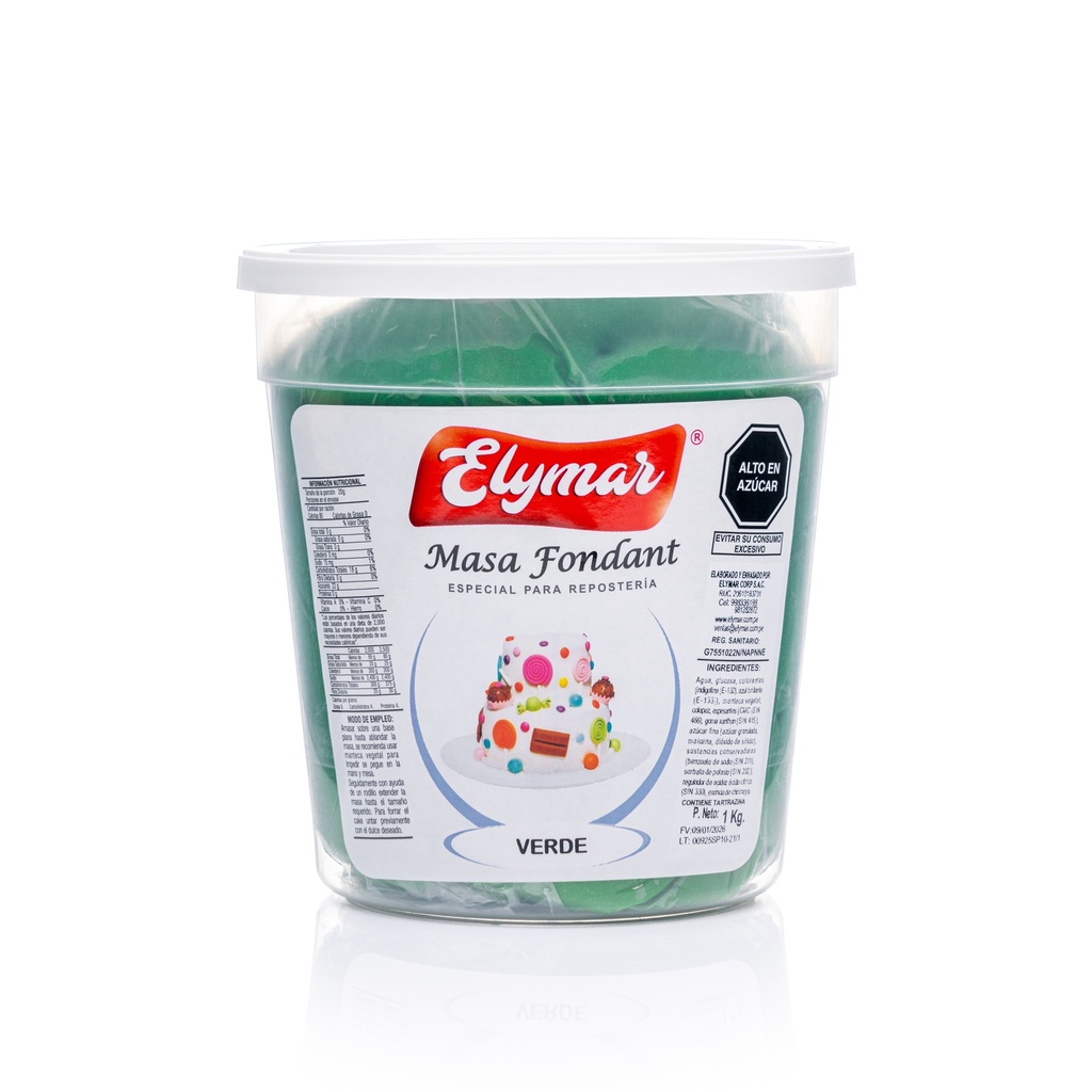 Fondant Verde x 1 kg
