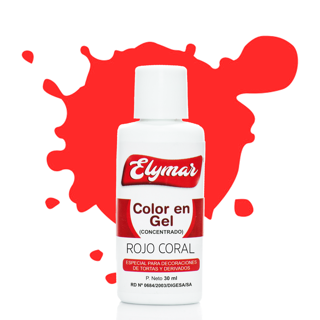 Gel Rojo Coral x 30 g
